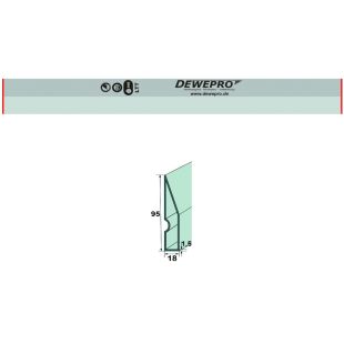 Aluminium Trapez-Profil Kartätsche - Länge: 150cm