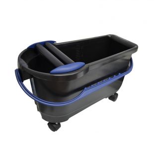 Profi-Clean Waschbox 24l inkl. Räder und Doppelrollenaufsatz