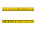 Skalenbandmaß Duplexteilung, 10 mm breit Bezifferung von links nach rechts Stahl, gelb mit Polyamidbeschichtung