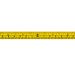 Skalenbandmaß Duplexteilung - 125-0-125 - 13mm -  lr-steigend -  gelb