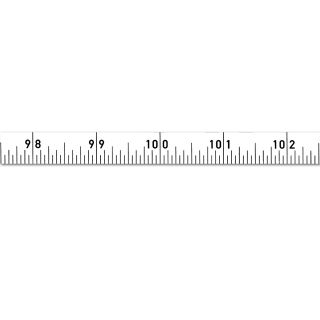 Skalenbandmaß Duplexteilung - 200inches - 13mm - lr - weiß
